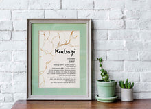 Load image into Gallery viewer, Kintsugi print - Kintsukuroi Definition Poster - Japanese Definition print