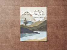 Load image into Gallery viewer, Norman Maclean Quote Print A River Runs Through It "Eventually, all things merge into one"