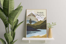 Load image into Gallery viewer, Norman Maclean Quote Print A River Runs Through It "Eventually, all things merge into one"