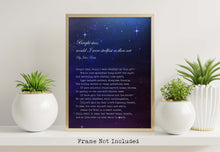 Load image into Gallery viewer, Bright Star John Keats Poem Print, Romantic Literary Wall Art, Celestial Poetry Gift, Starry Night Decor, Love Letter Print, Bookish Art