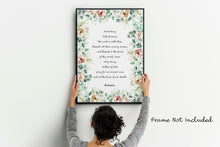 Load image into Gallery viewer, Hail Mary Prayer Print Hail Mary Full of Grace - Catholic Prayer Wall Art - Physical Print Without Frame