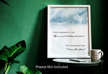 Load image into Gallery viewer, She whispered back , I Am The Storm Wall Art Poster Female Power and Feminist Art - Storm Clouds - Framed Print or Unframed Print