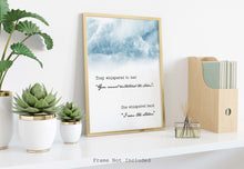 Load image into Gallery viewer, She whispered back , I Am The Storm Wall Art Poster Female Power and Feminist Art - Storm Clouds - Framed Print or Unframed Print