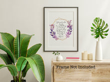 Load image into Gallery viewer, The Serenity Prayer Print sobriety gift Alcoholics Anonymous twelve step recovery Reinhold Niebuhr - Framed and Unframed Options