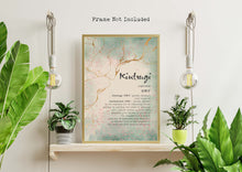 Load image into Gallery viewer, Kintsugi Art Print Japandi Decor Kintsukuroi Definition Poster Japanese Definition print Framed & Unframed Options