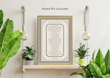 Load image into Gallery viewer, Do Not Love Half Lovers by Kahlil Gibran Poem - Victorian Style Wall Art Poster Print - Physical Art Print Without Frame