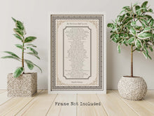 Load image into Gallery viewer, Do Not Love Half Lovers by Kahlil Gibran Poem - Victorian Style Wall Art Poster Print - Physical Art Print Without Frame
