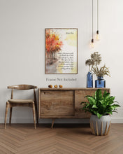 Load image into Gallery viewer, Robert Frost Poem Print - Nothing Gold Can Stay Wall Art - Autumn Poetry Poster - Fall Decor - Literary Gift for Book Lovers
