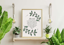 Load image into Gallery viewer, St. Ignatius Prayer Print: Catholic Generosity Prayer, Christian Wall Art