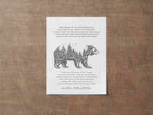 Load image into Gallery viewer, The Peace of Wild Things by Wendell Berry ..."When despair for the world grows in me" - illustrated poem - Framed And Unframed Options