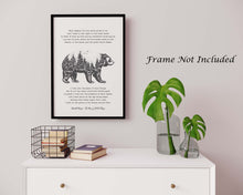 Load image into Gallery viewer, The Peace of Wild Things by Wendell Berry ..."When despair for the world grows in me" - illustrated poem - Framed And Unframed Options