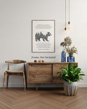 Load image into Gallery viewer, The Peace of Wild Things by Wendell Berry ..."When despair for the world grows in me" - illustrated poem - Framed And Unframed Options