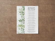 Load image into Gallery viewer, Children Learn What They Live Poem Dorothy Law Nolte Wall Art Poster Print - New Parents Gift - Framed And Unframed Options