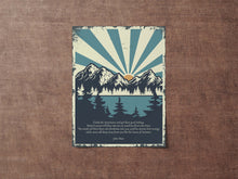 Load image into Gallery viewer, John Muir Quote Print – "Climb the Mountains" Nature Wall Art, Rustic Mountain Decor, Wilderness Adventure Poster, Vintage Hiking Print