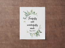Load image into Gallery viewer, Baby Fearfully and Wonderfully Made Psalm 139:14