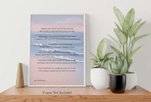 Load image into Gallery viewer, E.E. Cummings Poem Maggie and Milly and Molly and May Art Print Home Decor poetry wall art UNFRAMED