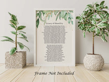 Load image into Gallery viewer, Litany of Humility Poster Print Catholic Prayer for Humility Contemporary Version by Rafael Cardinal Merry del Val