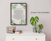 Load image into Gallery viewer, Litany of Trust Poster Print Catholic Prayer for Trust Catholic Wall Art - Physical Print Without Frame