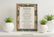 Load image into Gallery viewer, Desiderata Poem Print Poem By Max Ehrmann William Morris Poster