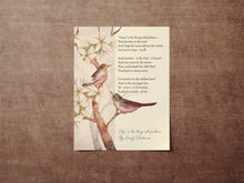 Load image into Gallery viewer, Hope is the thing with feathers Emily Dickinson Poetry Wall art - Physical Print Without Frame