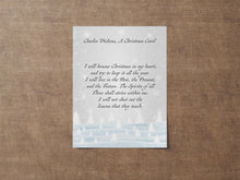 Load image into Gallery viewer, A Christmas Carol Quote Charles Dickens I will honor Christmas in my heart - Literary wall art poster print, physical print without frame