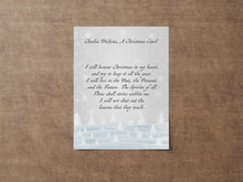 Load image into Gallery viewer, A Christmas Carol Quote Charles Dickens "I will honor Christmas in my heart..."