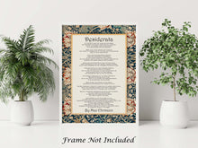 Load image into Gallery viewer, Desiderata Poem Print Poem By Max Ehrmann William Morris Poster