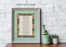 Load image into Gallery viewer, Desiderata Poem Print Poem By Max Ehrmann William Morris Poster