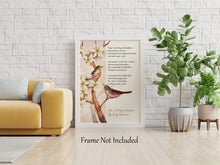 Load image into Gallery viewer, Hope is the thing with feathers Emily Dickinson Poetry Wall art - Physical Print Without Frame