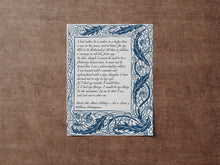 Load image into Gallery viewer, Much Ado About Nothing Print Shakespeare Quote Art, Don John Monologue
