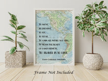 Load image into Gallery viewer, To Travel Is To Live Full Quote Print - Hans Christian Andersen Quote - Physical Print Without Frame
