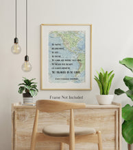Load image into Gallery viewer, To Travel Is To Live Full Quote Print - Hans Christian Andersen Quote - Physical Print Without Frame