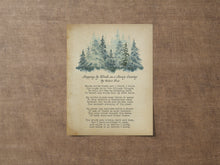 Load image into Gallery viewer, Robert Frost Poem Print: “Stopping by Woods on a Snowy Evening.”