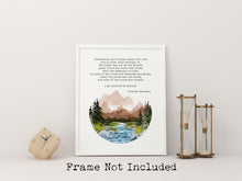 Load image into Gallery viewer, Eventually, all things merge into one, and a river runs through it - Norman Maclean Quote - Physical Print Without Frame