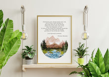 Load image into Gallery viewer, Eventually, all things merge into one, and a river runs through it - Norman Maclean Quote - Physical Print Without Frame