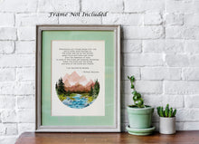 Load image into Gallery viewer, Eventually, all things merge into one, and a river runs through it - Norman Maclean Quote - Physical Print Without Frame