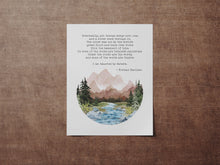 Load image into Gallery viewer, Eventually, all things merge into one, and a river runs through it - Norman Maclean Quote - Physical Print Without Frame