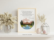 Load image into Gallery viewer, Eventually, all things merge into one, and a river runs through it - Norman Maclean Quote - Physical Print Without Frame