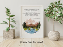 Load image into Gallery viewer, Eventually, all things merge into one, and a river runs through it - Norman Maclean Quote - Physical Print Without Frame