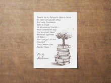Load image into Gallery viewer, Emily Dickinson Poem Print - There is no Frigate like a Book - Physical Print Without Frame
