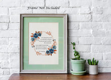 Load image into Gallery viewer, E.E. Cummings Quote Print - Inspirational Wall Art - Be Yourself Poster - Literary Decor - Watercolor Wreath Poetry Print Framed Or Unframed