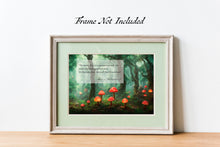 Load image into Gallery viewer, Alice In Wonderland Quote Print People Who Make Your Heart Smile - Fantasy Enchanted Garden Print - Framed & Unframed Options