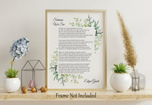 Load image into Gallery viewer, Sermons We See poem - Edgar Guest Poem - Art Print Home office Decor poetry wall art - Physical Art Print Without Frame