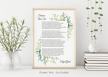 Load image into Gallery viewer, Sermons We See poem - Edgar Guest Poem - Art Print Home office Decor poetry wall art - Physical Art Print Without Frame