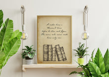 Load image into Gallery viewer, A Reader Lives a Thousand Lives Before He Dies Quote About Reading - Reading Nook Decor Framed & Unframed Options