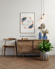 Load image into Gallery viewer, E.E. Cummings Quote Print - Inspirational Wall Art - Be Yourself Poster - Literary Decor - Watercolor Wreath Poetry Print Framed Or Unframed