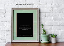 Load image into Gallery viewer, F Scott Fitzgerald Quote - I was within and without, inexhaustible variety of life Great Gatsby Print for home library book quote UNFRAMED
