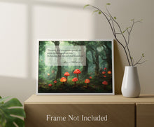 Load image into Gallery viewer, Alice In Wonderland Quote Print People Who Make Your Heart Smile - Fantasy Enchanted Garden Print - Framed & Unframed Options