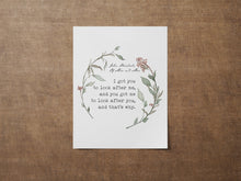 Load image into Gallery viewer, John Steinbeck Quote Print Of Mice and Men "I got you to look after me..."