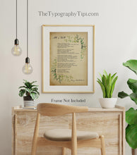 Load image into Gallery viewer, All Is Well Funeral Poem Henry Scott Holland Bereavement Gift Comforting Poem for Grief - Death Is Nothing At All - Unframed Print